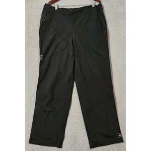 REI Pants Men's XL x 32 Black E1 Elements Rain Trail Mid Rise Outdoor Ankle Zip